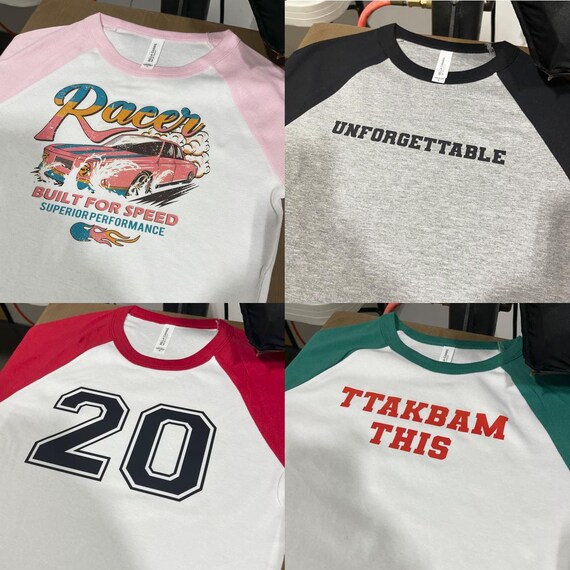 Custom Raglan Crop Baby Tee, Custom Raglan Crop Top, Women's