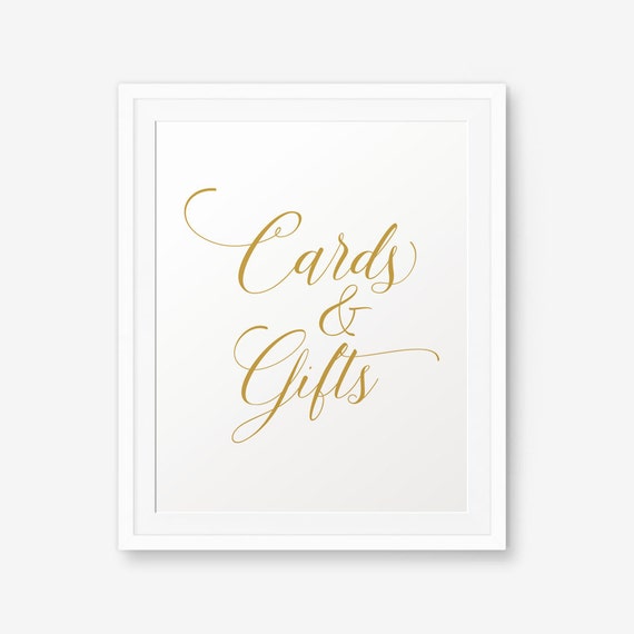 Sale Cards Gifts Sign Wedding Sign Printable Wedding Etsy