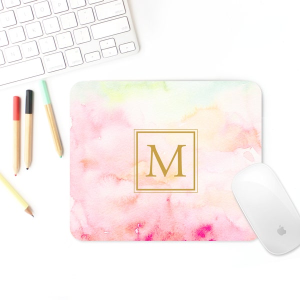 Monogram Mouse Pad Etsy