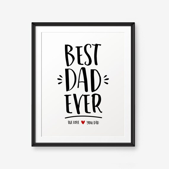 Beste Papa überhaupt wir lieben dich Vatertag Kunst Etsy