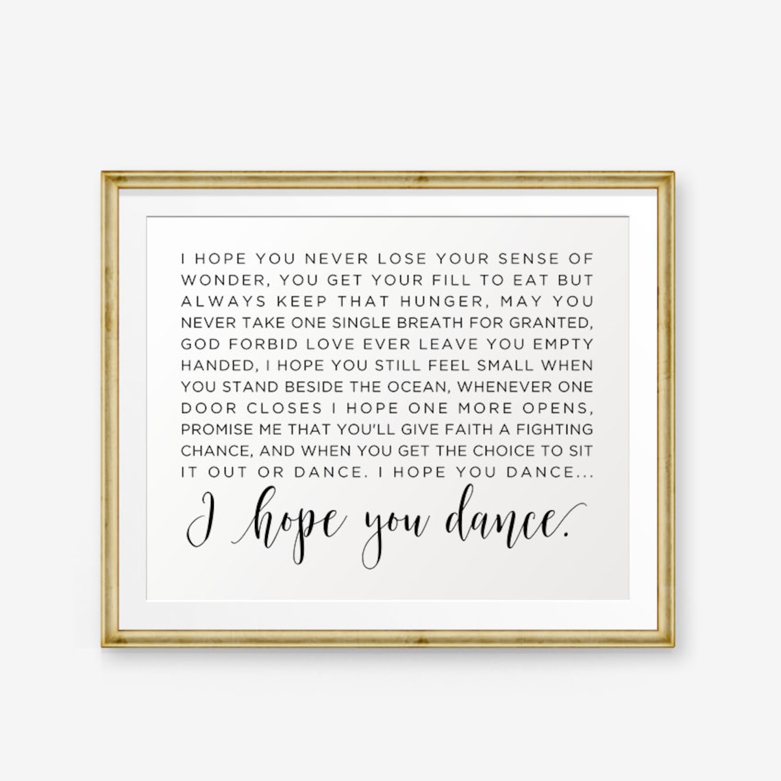 I Hope You Dance Lyrics Printable I Hope You Dance Lyrics Etsy UK