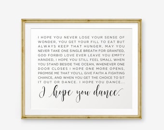 I Hope You Dance - Etsy