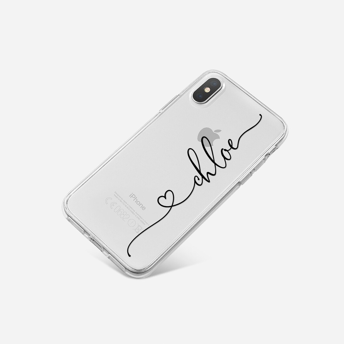 Personalized Name Clear Phone Case Etsy