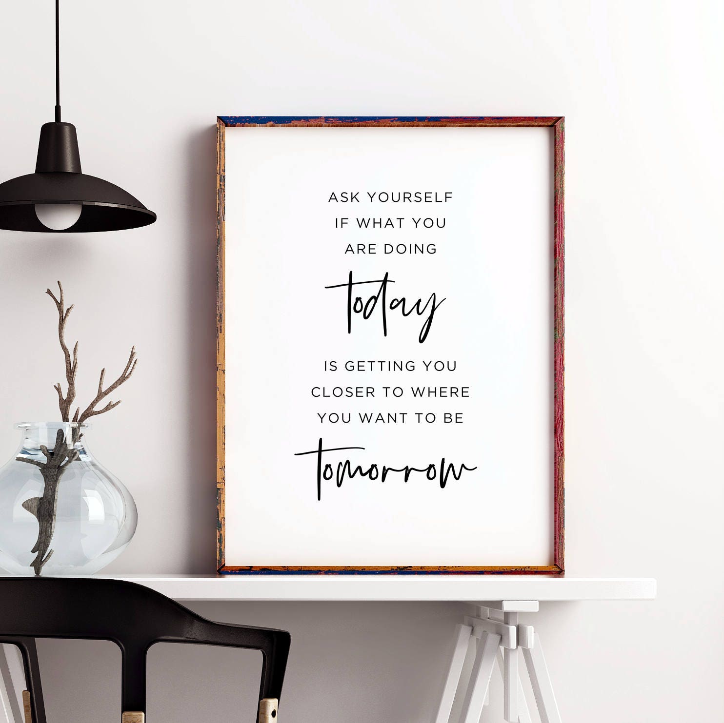 Ask Yourself Printable Home Decor Inspirational (Download Now) 