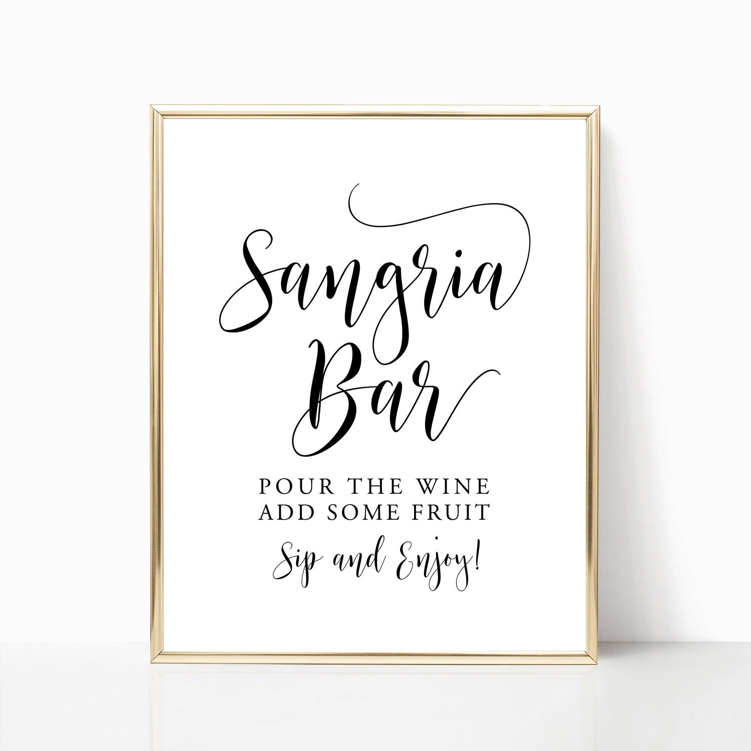 Sangria Bar Sign Printable Sangria Bar Signage Party | Etsy