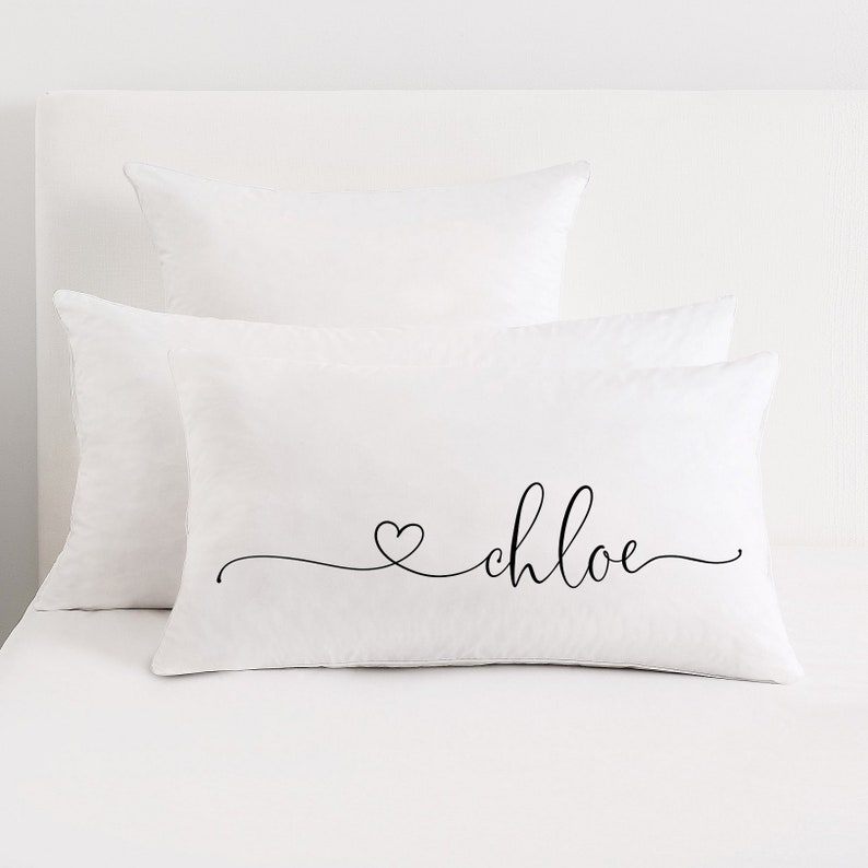 Personalized Name Lumbar Pillow Etsy