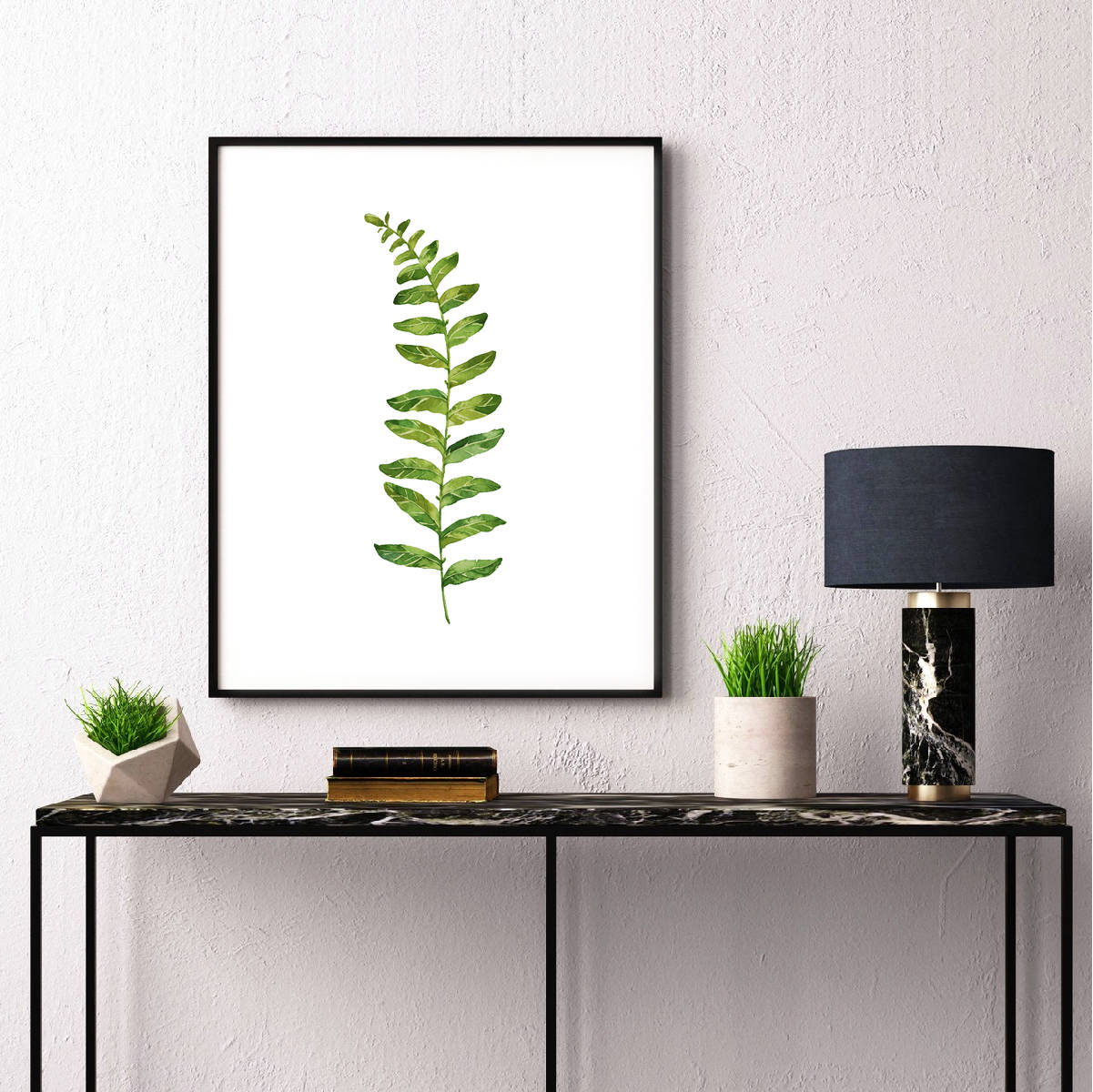 Watercolor Leaf printable Leaves printable Fern Printable | Etsy