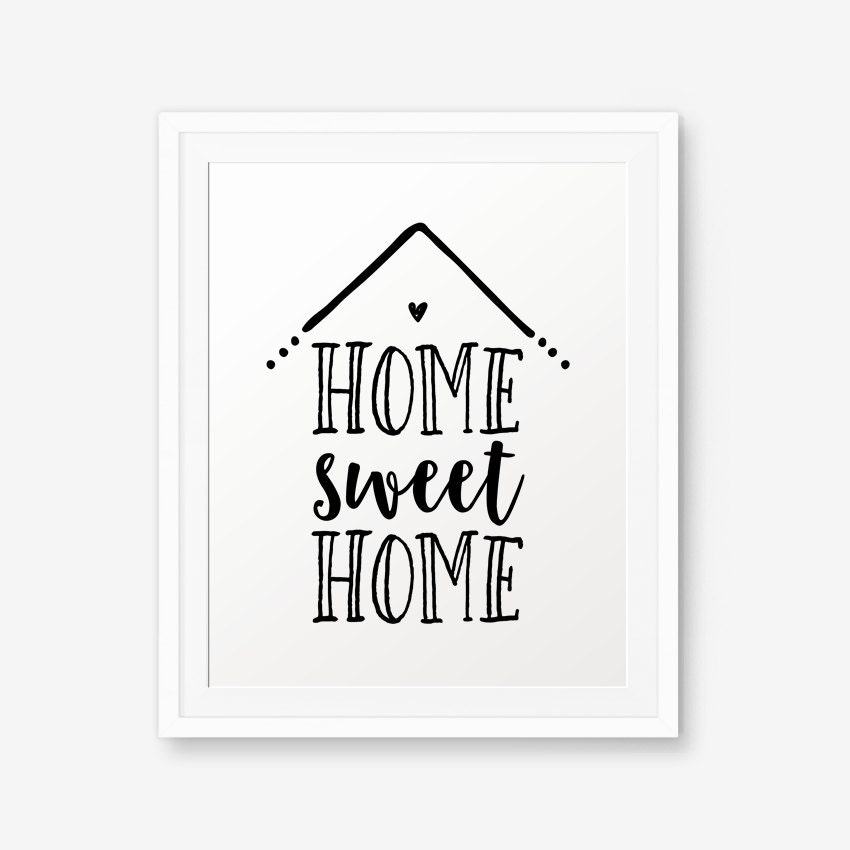 Prints Home Sweet Home School Printable Art Home Classroom Decor Kids