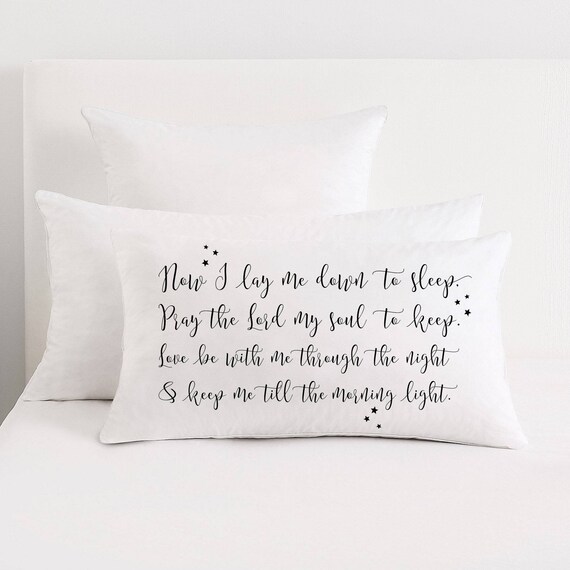 Bedtime Prayer pillow Nursery bible Child prayer pillow | Etsy