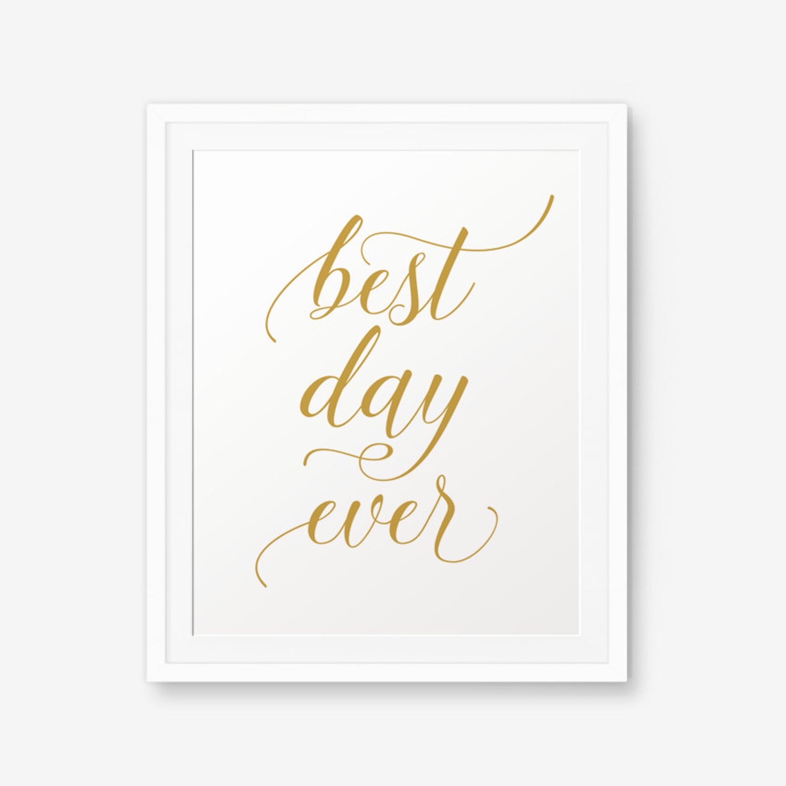 Best Day Ever Sign Wedding sign Printable Art Wedding Decor Etsy