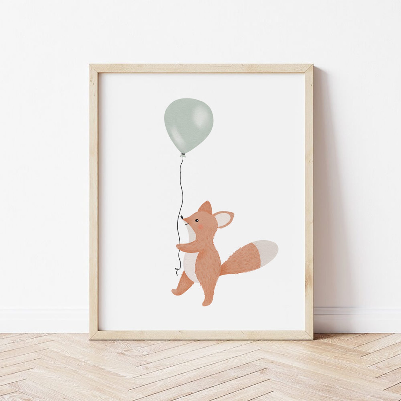 Baby Animal Fox Printable Nursery Printable Baby Nursery - Etsy