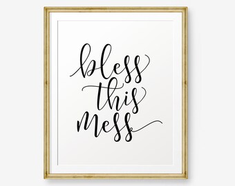 Bless This Mess Art | Etsy