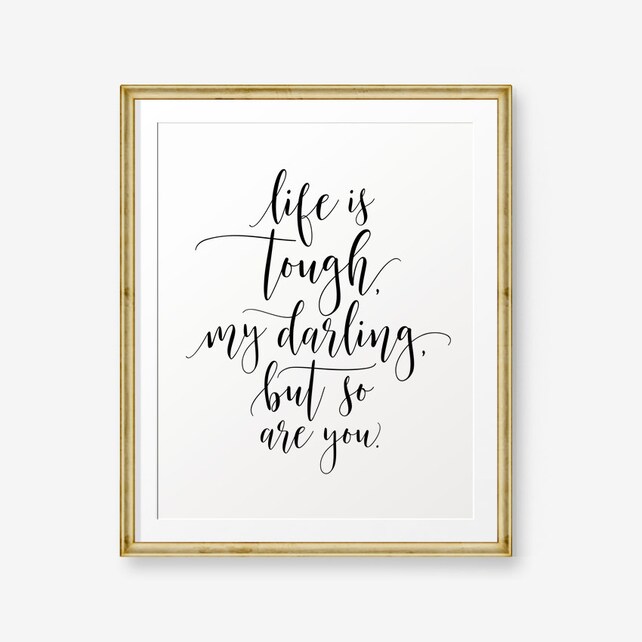 Das Leben Ist Hart Mein Schatz Aber So Bist Du Home Decor Etsy