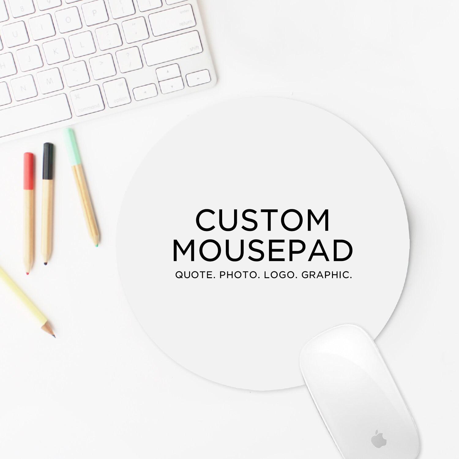 Custom Mouse Pad Personalized Photo Mouse Pad Custom Logo Etsy