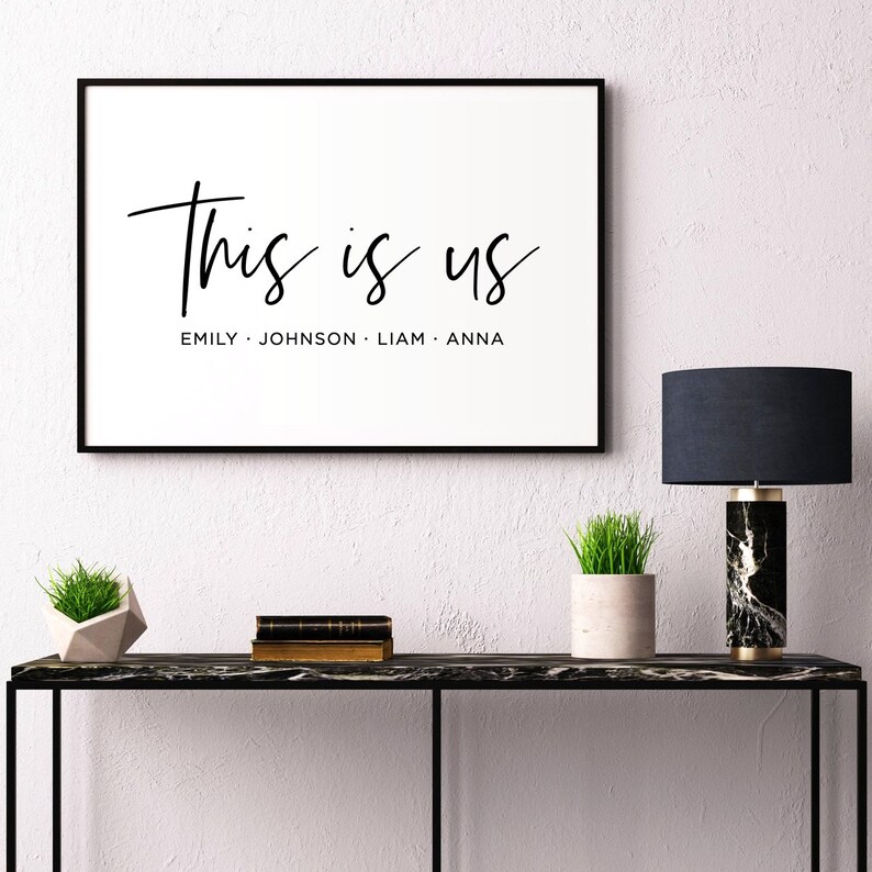 Personalized This is us Family Printable Anniversary Gift Etsy