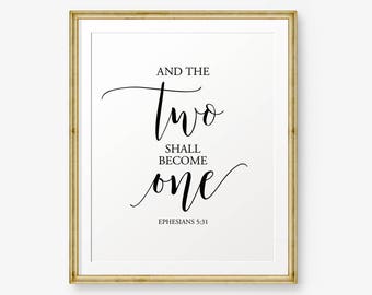 Two Shall Become One Etsy