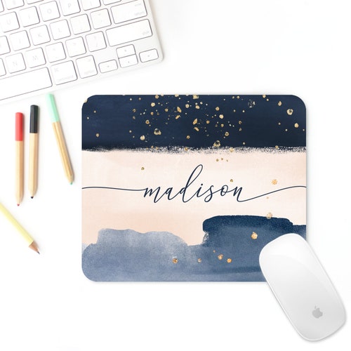 Personalized Office Decor Mouse Pad Custom Name Mouse Pad Etsy