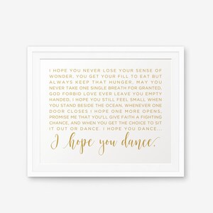 I Hope You Dance Lyrics Printable, I Hope You Dance Lyrics, Song Lyrics ...