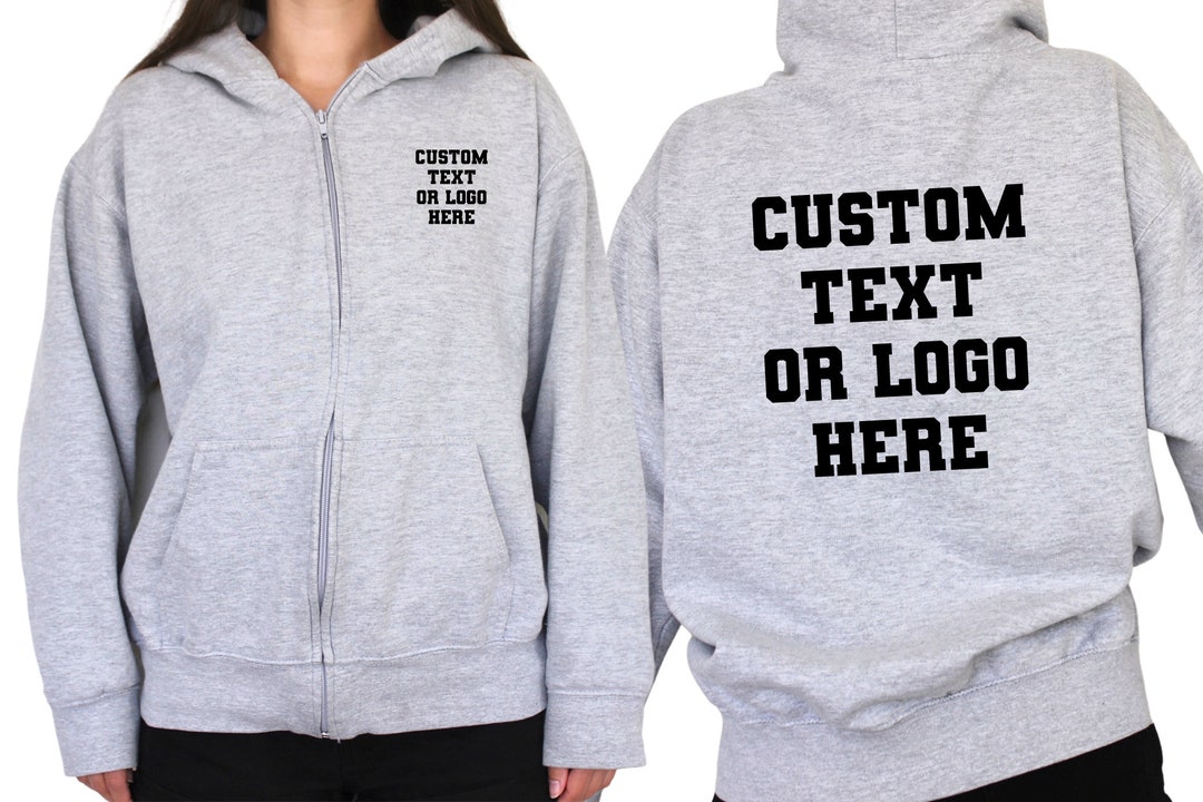 PATCHED LOGO ZIP UP HOODIE SWEATSHIRT