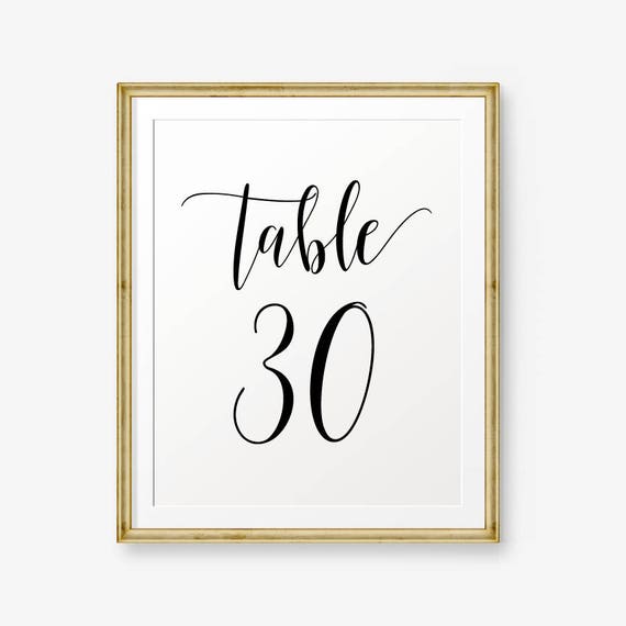 Download One Silhouette Cut File Diy Wedding Decorations Hand Lettered Numbers Cricut Svg Thirty Calligraphy Svgs Table Numbers Svg Paper Party Kids Embellishments Tripod Ee