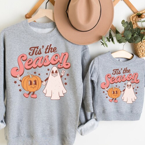 Matching Mother Kids Halloween Sweatshirts Mommy and Me Etsy