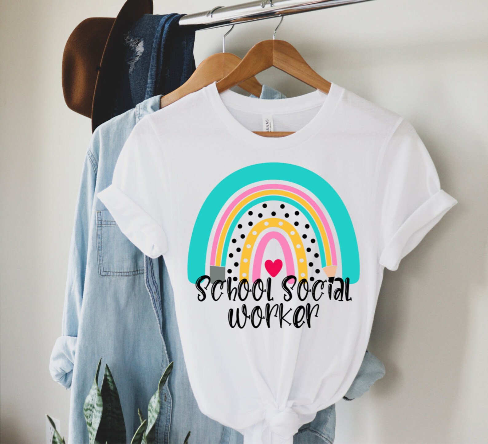 Chemise de travailleur social scolaire t-shirt de travailleur | Etsy
