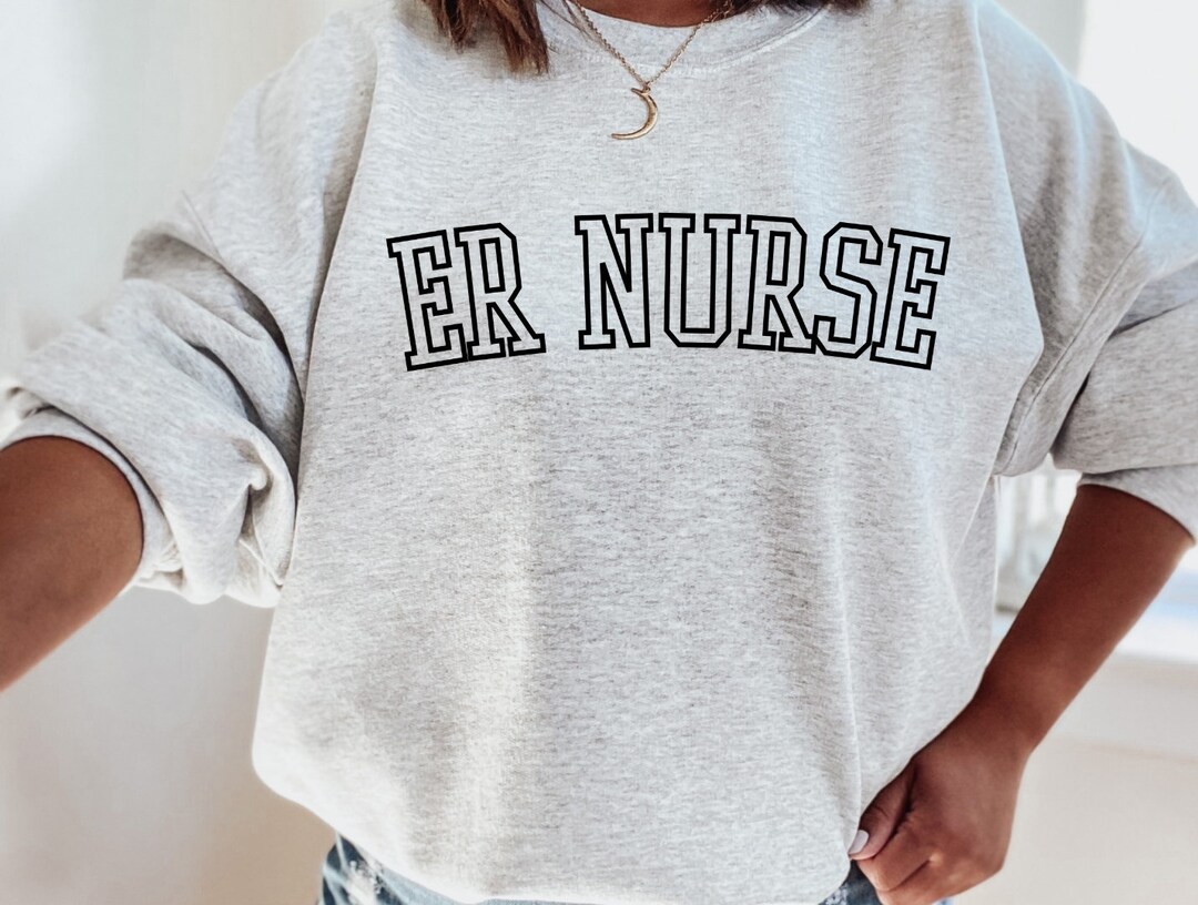 Emergency Nurse Sweatshirt Emergency Nurse Gift ER Nurse - Etsy