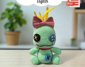 Patrón de crochet Scrump, amigurumi inspirado en Lilo y Stitch (PDF)