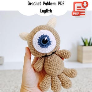 Little Mikey crochet pattern, Mikey crochet pattern, Monster PDF file inEnglish, PDF Amigurumi pattern, Doll, Crochet Toy, DIY tutorial