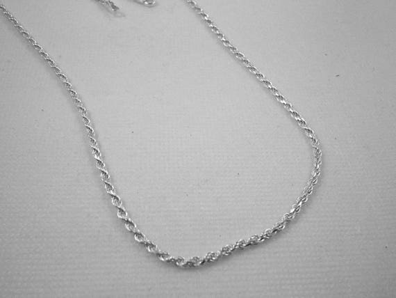 Sterling Silver Diamond-Cut Italian Rope Chain, 2… - image 3