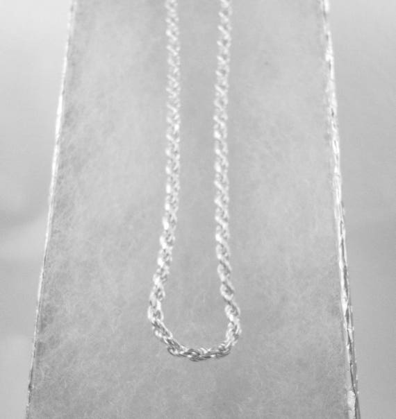 Sterling Silver Diamond-Cut Italian Rope Chain, 2… - image 1