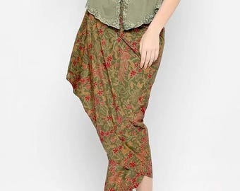 Batik Wrap Skirt, Kebaya Skirt Traditional from Indonesia - KATCO