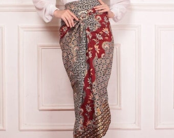 Batik Wrap Skirt, Kebaya Skirt Traditional from Indonesia - KATCO