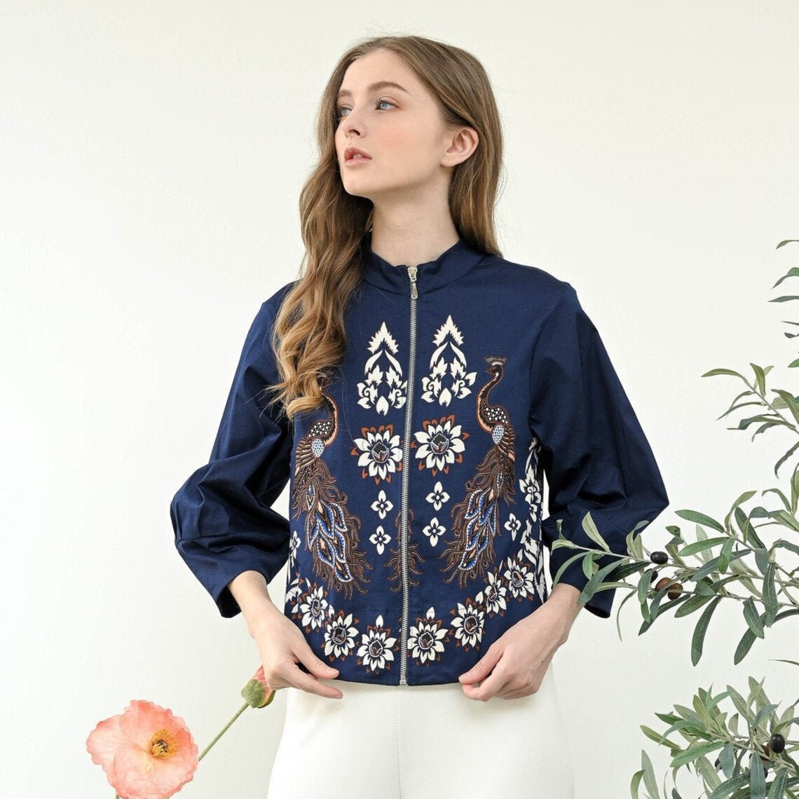 batik bomber jacket