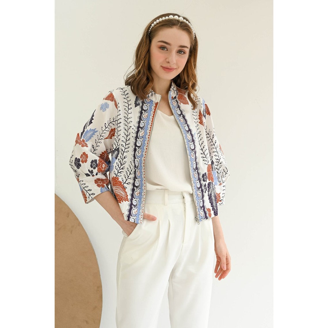 batik bomber jacket