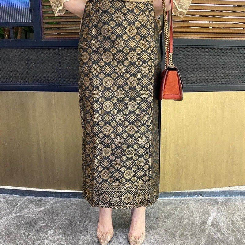 Songket Batik Wrap Skirt, Kebaya Skirt Traditional from Indonesia - KATCO