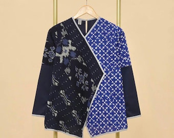 Handmade Batik Blouse: Formal Indonesian Print Top