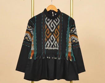 Handmade Batik Blouse: Indonesian Formal Cotton Top