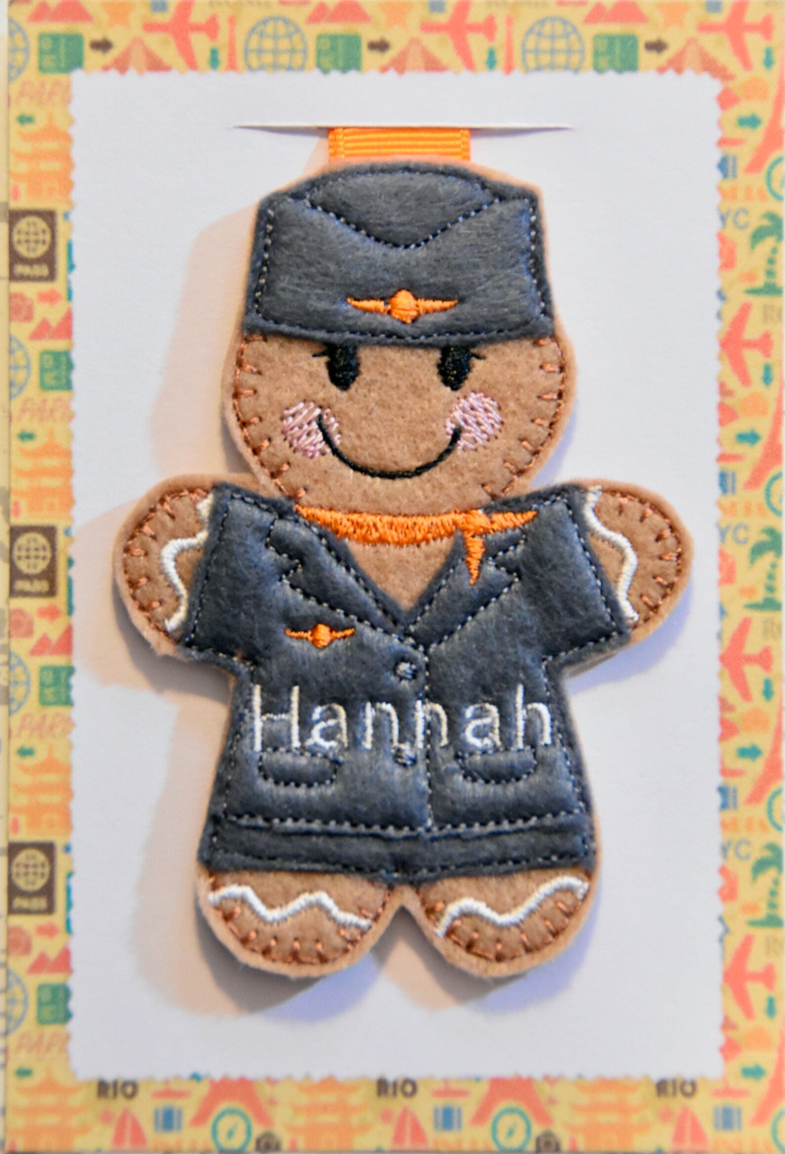 AIR HOSTESS STEWARD Gift Cabin Crew Gingerbread Character Bag Etsy