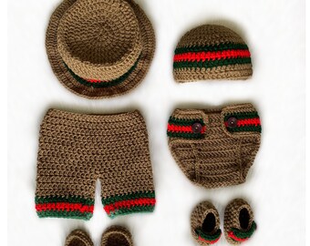 gucci crochet baby outfit