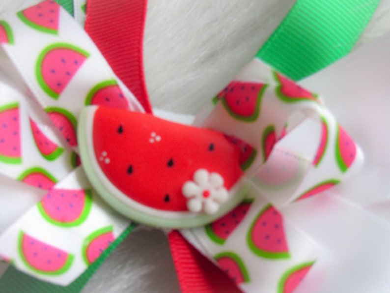 Headband Red White Green Black Baby Watermelon tutu Set 2 piece set