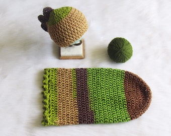 Dino Newborn Crochet Cocoon Dinosaur Swaddle Photo Prop Baby Shower Gift