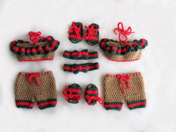 gucci crochet baby outfit