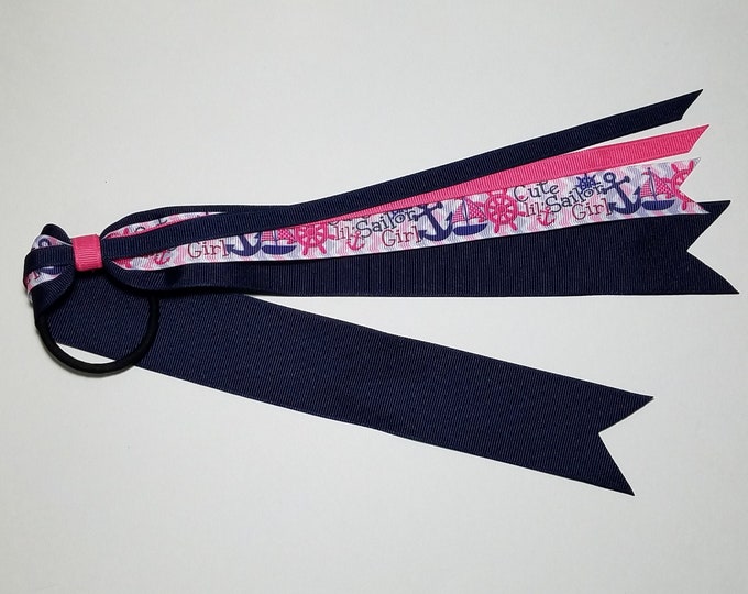 Sailor Anchor Ponytail Streamer *CLEARANCE*