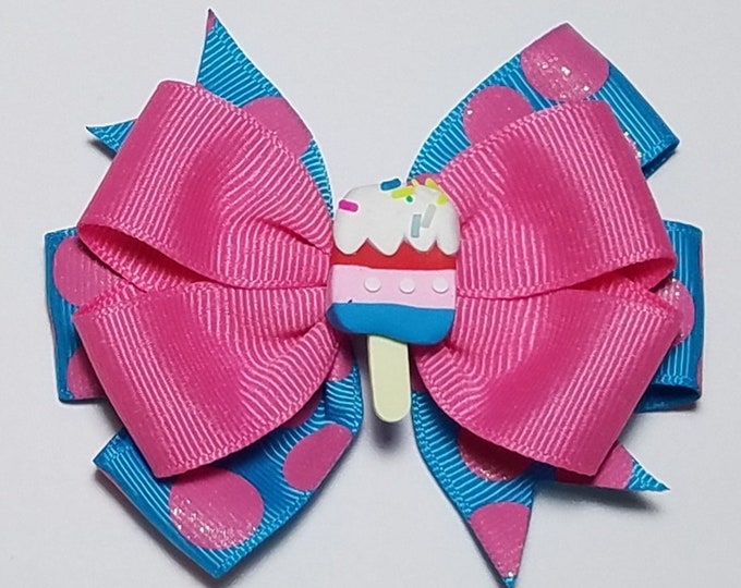 3.5" Ice Cream Hair Bow