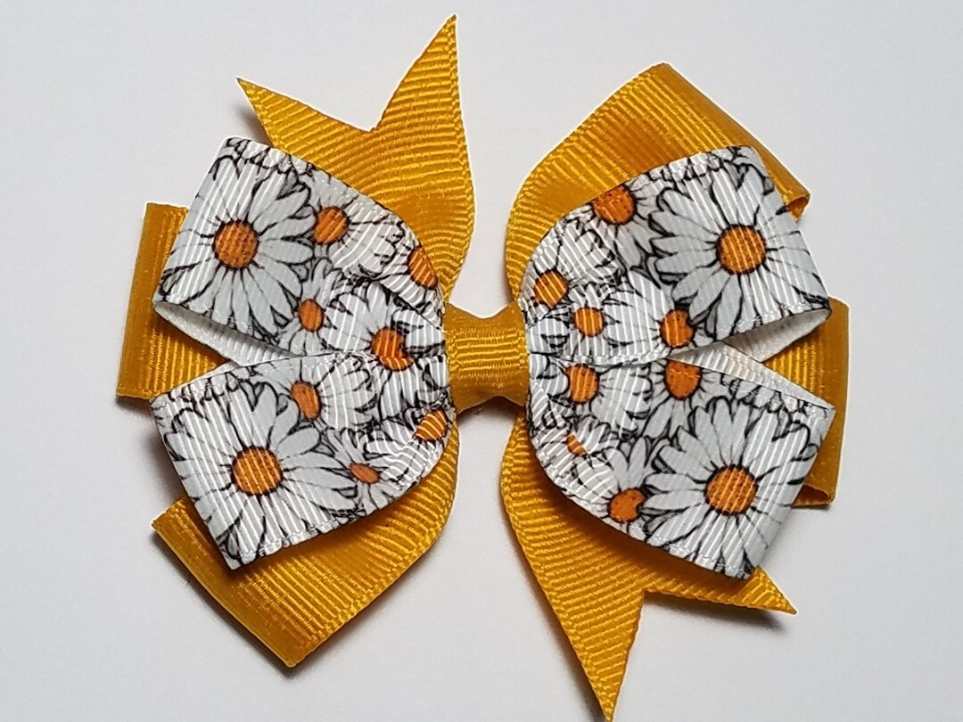 3.5 Daisy Hair Bow Etsy