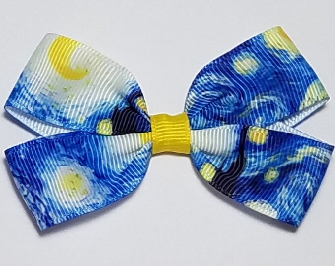 3" Starry Night Hair Bow