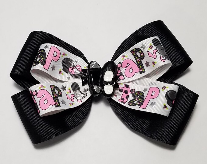 5" Tap Dance Hair Bow *You Choose Solid Bow Color*