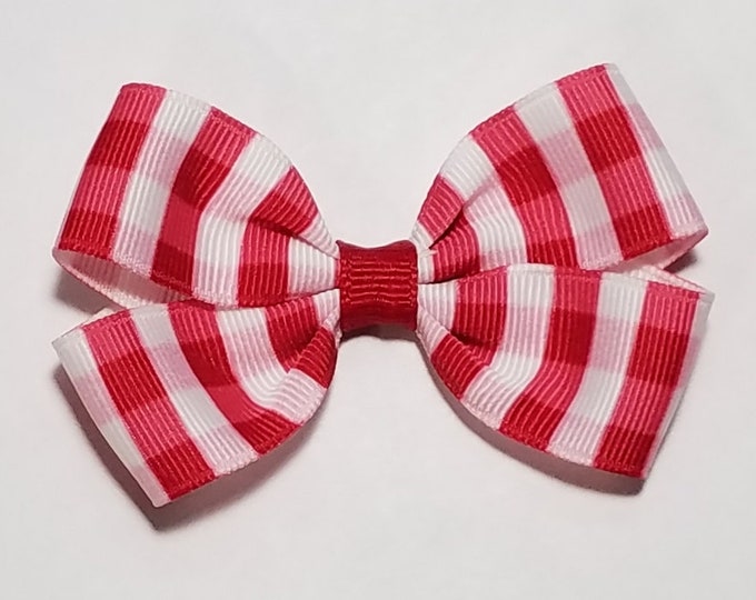 3" Red Gingham Hair Bow *CLEARNACE*