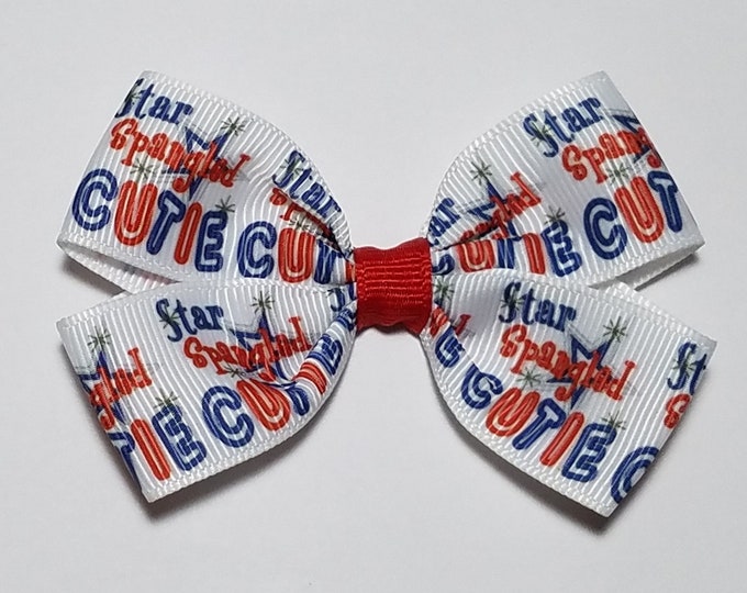 3" 4th July Hair Bow *CLEARANCE*